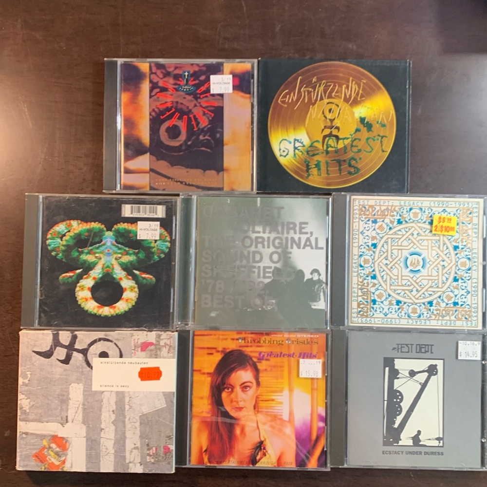 8 CD EARLY INDUSTRIAL NEO PSYCHEDELIC ARTHOUSE